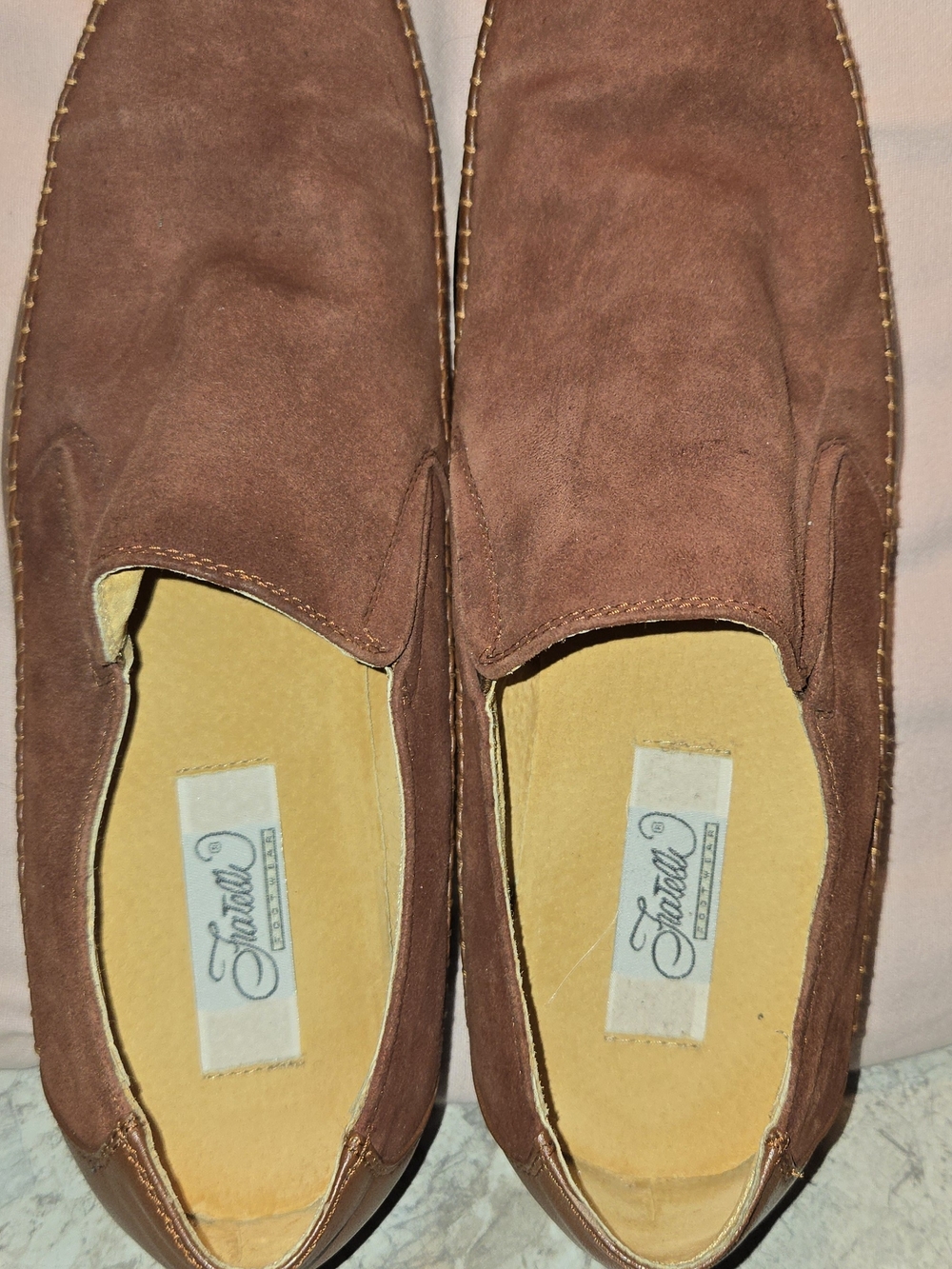 Men’s Brown Suede Slip-On Loafers